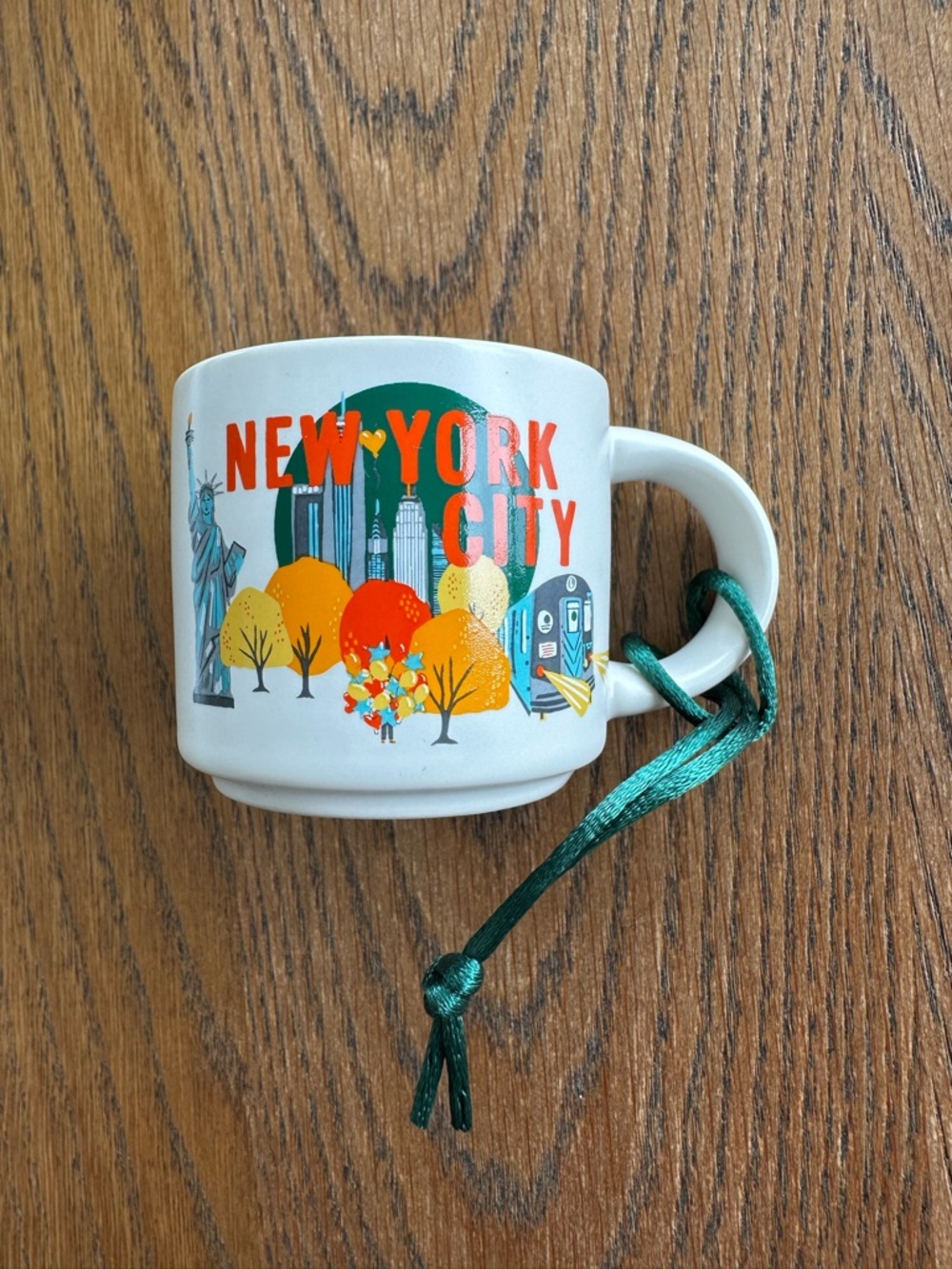 NWT Starbucks New York City Mini Ceramic Ornament Mug Discovery Series 2oz - Picture 4 of 7